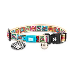 Max & Molly - Coleira C/ Id Tag "comic" P/ Gato Max&Molly Max&Molly